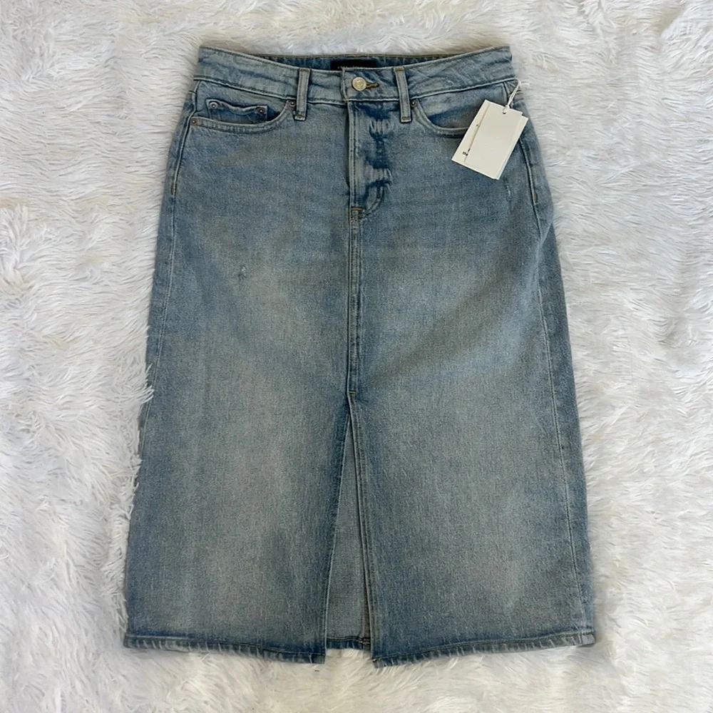Free Assembly Women's Midi Denim‎ Skirt